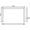 Stationary access barriers | welded | with top bar | hot-dip galvanized | total width: 2000 mm